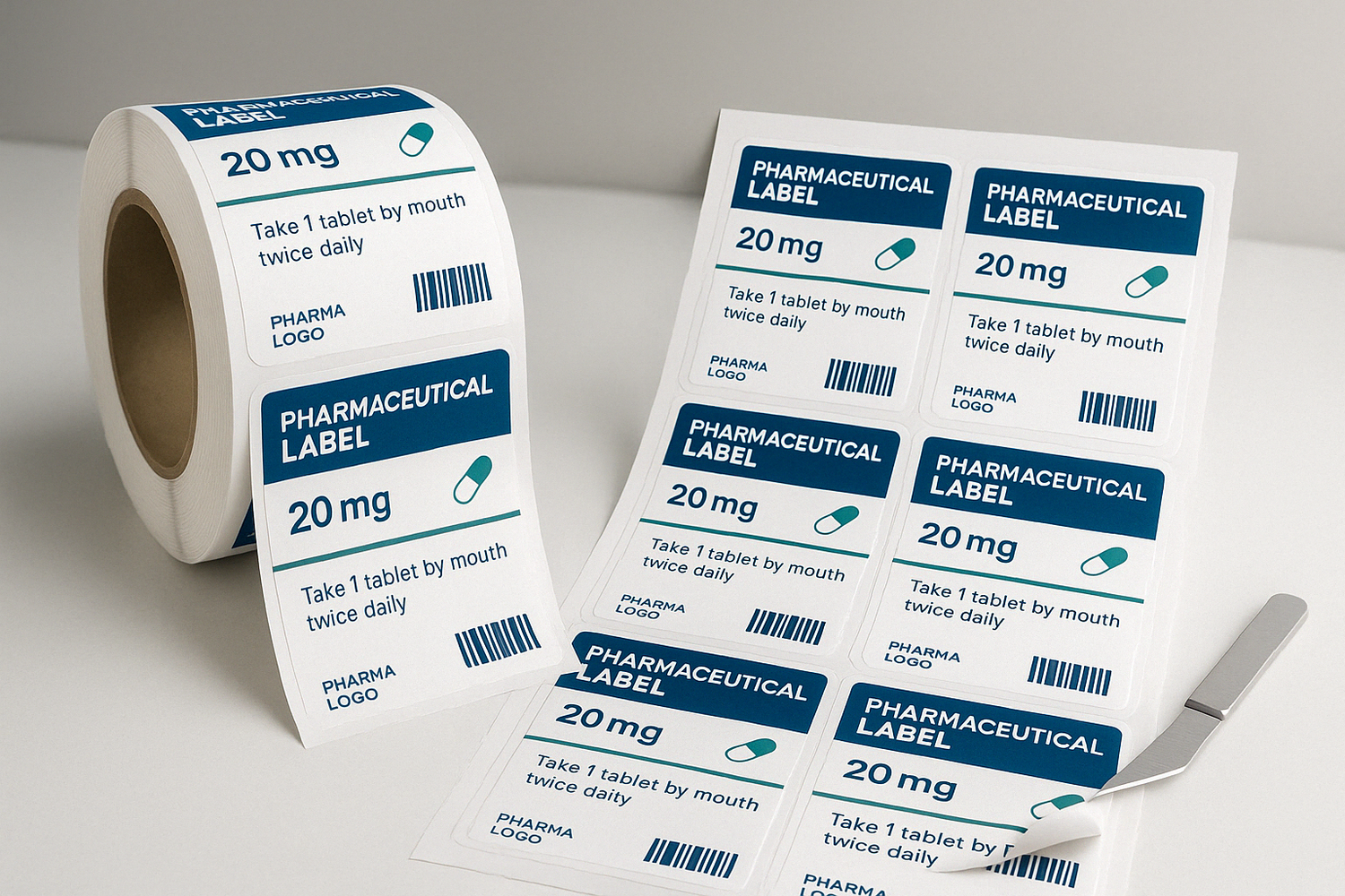 Custom Labels in Roll & Sheet Formats